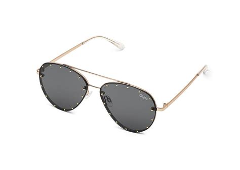 Quay X Jaclyn Hill Roxanne Studded Aviator Sunglasses, 51mm .